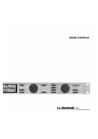 Notice TC ELECTRONIC D22 Matériel audio professionnel