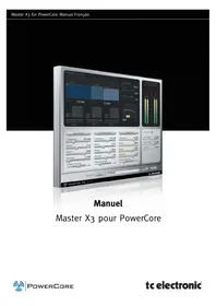 Notice TC ELECTRONIC MASTER X3 Égaliseur audio