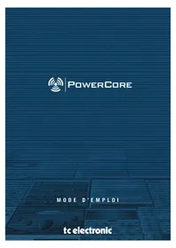 Notice TC ELECTRONIC POWERCORE FIREWIRE Amplificateur audio