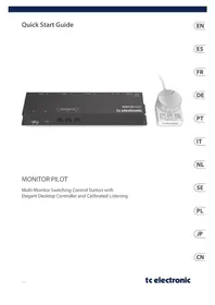 Notice TC ELECTRONIC MONITOR PILOT Matériel audio professionnel