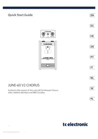Notice TC ELECTRONIC JUNE60 Pédale d'effet audio