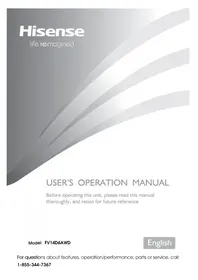 Notice HISENSE FV14D6AWD Freezer