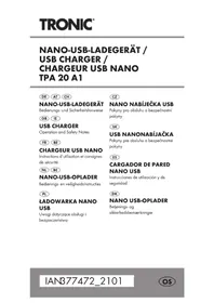 Notice TRONIC TPA 20 A1 Chargeur USB
