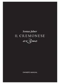 Notice Sonus Faber IL CREMONESE динамик