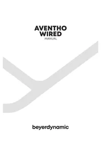 Notice BEYERDYNAMIC AVENTHO WIRED Casque