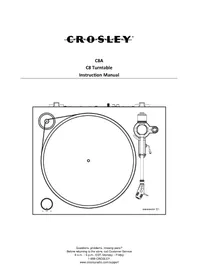 Notice Crosley C8A Platine_disque
