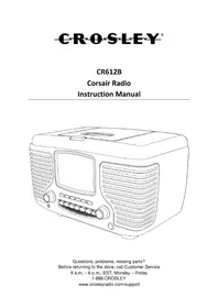 Notice Crosley CR612B Radio