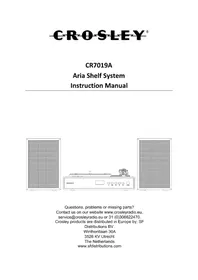 Notice Crosley ALTO CR7020A Platine_disque