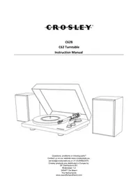 Notice Crosley C62B Platine_disque