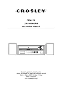Notice Crosley CODA CR7017B Platine_disque
