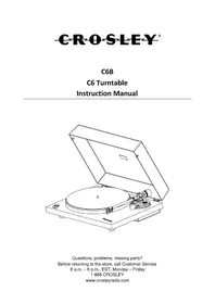 Notice Crosley C6B Platine_disque