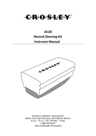 Notice Crosley AC20 Platine_disque