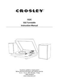 Notice Crosley C62C Platine_disque