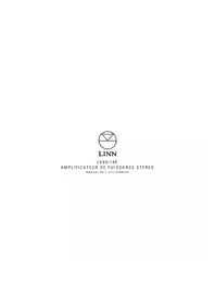Notice Linn LK 2 Recepteur
