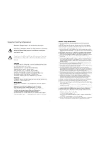 Notice Linn AV 5125 Recepteur