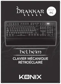 Notice KONIX DRAKKAR HELHEIM Clavier