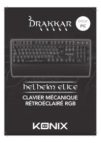 Notice KONIX DRAKKAR HELHEIM ELITE Clavier