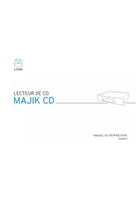 Notice Linn MAJIK CD Lecteur/enregistreur de cd