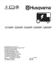 Notice HUSQVARNA G2500P Γεννήτρια