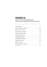 Notice GENEVA CLASSICS Radio