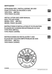 Notice BERTAZZONI P604LPROGNE Cocina