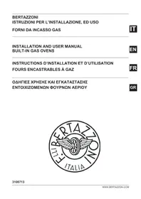 Notice BERTAZZONI F605MODGKXS Φούρνος