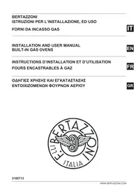 Notice BERTAZZONI F605PROGKX Φούρνος