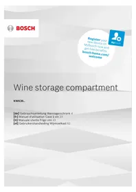 Notice BOSCH KWK36ABGA Cave à vin