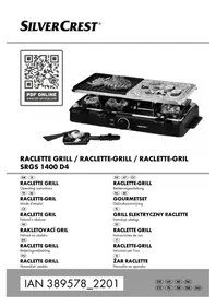 Notice SILVERCREST SRGS 1400 D4 Appareil à raclette