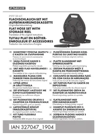 Notice PARKSIDE PSTF 20 A1 Sodo žarna
