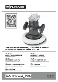 Notice PARKSIDE PPMA 20LI A1 Ponceuse