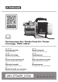 Notice PARKSIDE PGPS 1100 A1 Wasserpumpe