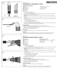 Notice PARKSIDE PWB A1 Perceuse