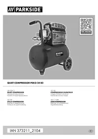 Notice PARKSIDE PSKO 24 B2 Compresseur d'air