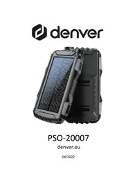 Notice DENVER PSO20007 Batterie portable