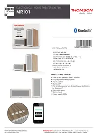 Notice THOMSON MR101 Enceinte bluetooth