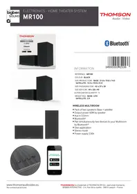 Notice THOMSON MR100 Enceinte bluetooth