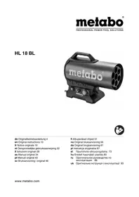 Notice METABO HL 18 BL Pistolet thermique