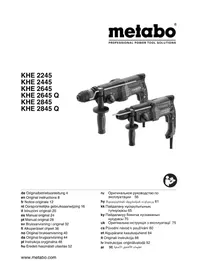 Notice METABO KHE 2845 Q Marteau