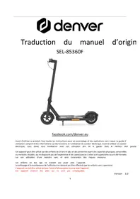 Notice DENVER SEL85360F Scooter