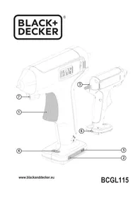 Notice BLACK & DECKER BCGL115 Pistolet à colle