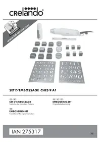 Notice Crelando IAN 275317 Appareil d'embossage