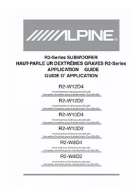 Notice ALPINE R2W8D4 Caisson de basses
