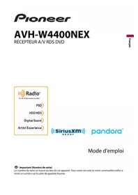 Notice PIONEER AVHW4400NEX Lecteur dvd