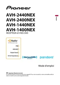 Notice PIONEER AVH1440NEX Lecteur dvd
