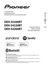 Notice PIONEER DEHS4200BT Grabadora de CD