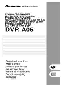 Notice PIONEER DVR105 Lecteur dvd