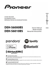 Notice PIONEER DEHS6010BS Grabadora de CD