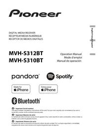 Notice PIONEER MVHS312BT Récepteur audio-vidéo