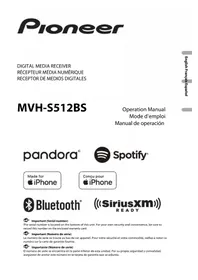 Notice PIONEER MVHS512BS Récepteur audio-vidéo